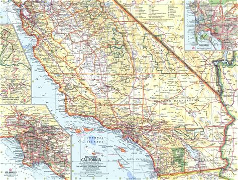 national geographic southern california map  mapscomcom