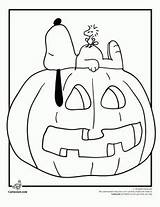 Snoopy Coloring Pumpkin Charlie sketch template