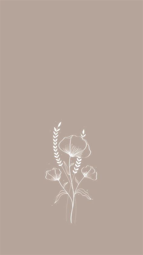 simple  aesthetic floral iphone  android wallpapers minimal