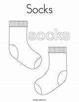 Socks Coloring Sock Pages Template Kids Worksheet Twistynoodle Book Drawing Noodle Pair Built California Usa Twisty sketch template