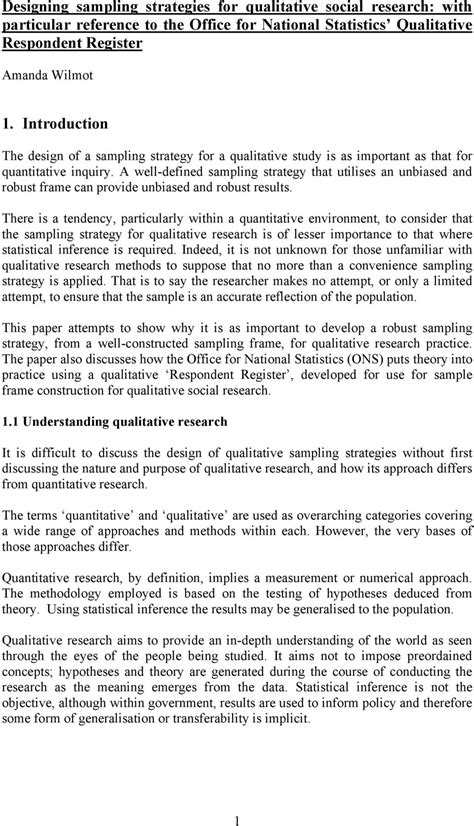 qualitative research paper introduction  qualitative research