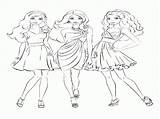 Coloring Barbie Pages Fashion Popular Coloringhome sketch template