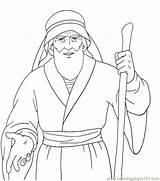 Moses Coloring sketch template