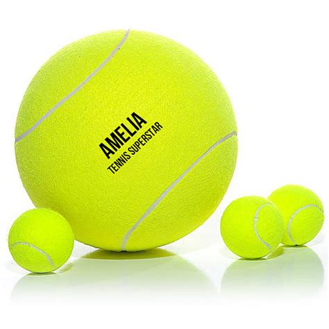 personalised jumbo giant tennis ball   print balls