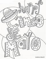 Mayo Cinco Coloring Pages Doodle Alley Kids Printable Happy Sheets Activities Preschool sketch template