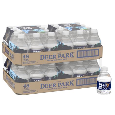 deer park brand  natural spring water  ounce mini plastic bottles total   walmart