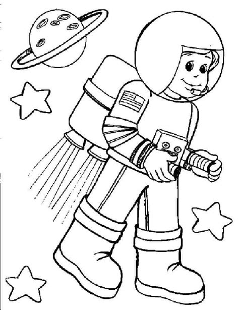 printable astronaut coloring pages space coloring pages