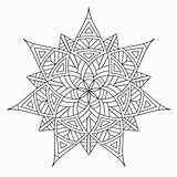 Coloring Pages Geometric Cool Popular Printable sketch template