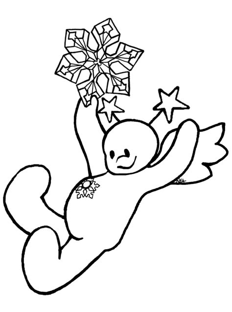 snow angel coloring page coloring pages