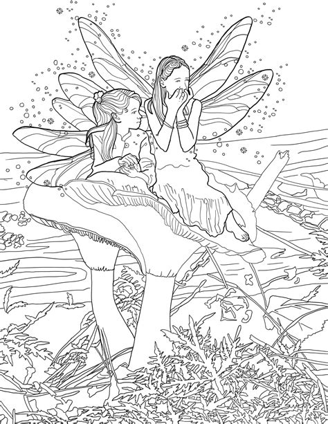 fairy printable coloring pages