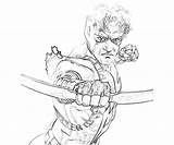 Hawkeye Marvel Capcom Vs Character Coloring Pages sketch template