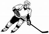 Hockey Coloriage Glace Hockeyeur Joueurs Imprimer Depuis sketch template