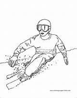 Coloring Pages Skiing Sporty Zimní Omalovánky Pro Printable Sports Kids Creative Nápady Návody Inspirace Cz Sport Tvoří Všechny Kteří Rádi sketch template