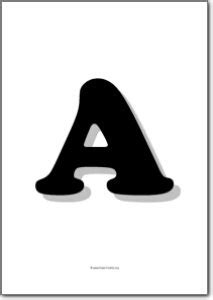 large alphabet letters  printables  printable shape templates