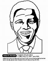 Mandela Nelson Coloring South Pages President Africa History Month Crayola Activities Sheets African Kids Presidents Leaders Color Print Visit La sketch template