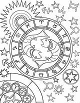Zodiac Pisces Zodiaco Sternzeichen Piscis Signos Ausmalbilder Signo Mandalas Adults Horoscope Mandala Supercoloring Kleurplaat Fische Vissen Ausmalbild Astrological Imprimir Coloringonly sketch template