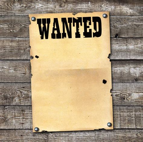 wanted poster stock illustration image