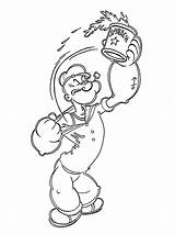 Popeye Spinach Raising Colouring Ca Coloringpage Coloring Pages Colour Check Category sketch template
