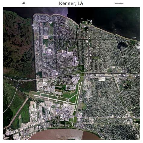 aerial photography map  kenner la louisiana