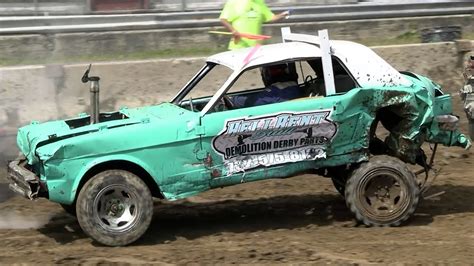 demolition derby car refuses  quit youtube