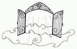 Heaven Gates Coloring Pearly Drawing Gate Clipart Sketch Stairway Pages Kingdom Clip Drawings Getdrawings Library Deviantart Deacon Sil Related Coloringhome sketch template