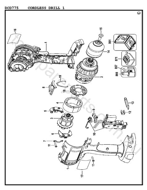dewalt dcf parts diagram