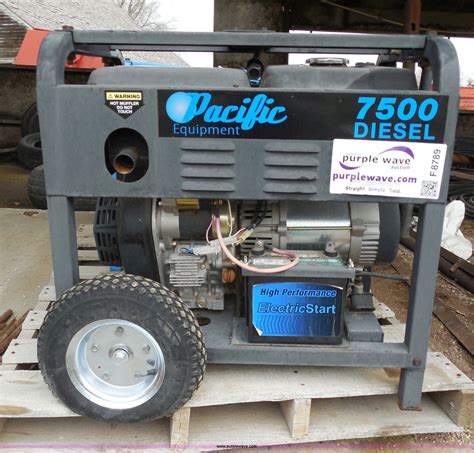pacific  diesel generator  hillsboro ks item  sold purple wave