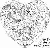 Coloring Pages Deviantart Swandog Horse Dragon Unicorn Colouring sketch template