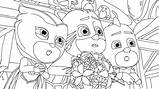 Pj Masks Coloring Pages Color Characters Gang Mask Dibujos Printable Print Kids Online Tensed Worried Members Getting Visit sketch template