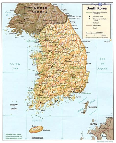 mapa korejske republiky mapaonlinecz