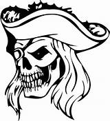 Pirate Coloring Skull Pages Printable Undead Hat Zombie Template Supercoloring Clipart Sticker Pirates Decals Head Decal Flag Stickers Vinyl Clip sketch template