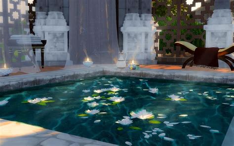 floating florals pool colors sims  sims