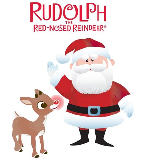 santa  rudolph  red nosed reindeer clipart clip art library