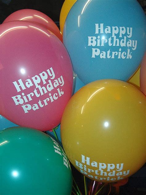 printed happy birthday balloons printed balloons