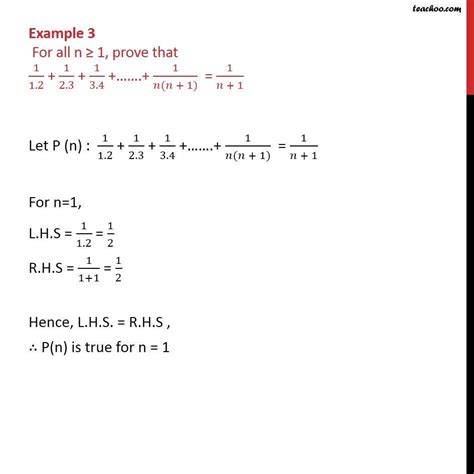 Example 3 Prove 1 1 2 1 2 3 1 3 4 1 N N 1