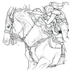 adult barrel racing coloring papers  printable yahoo image search