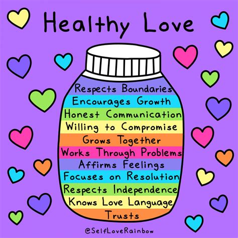 healthy love  unhealthy love  love rainbow