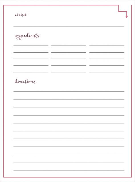image result  printable recipe papers recipe cards printable