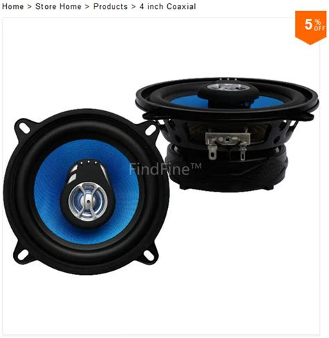 pair    black blue coaxial car speakers common   vehicles  car speaker