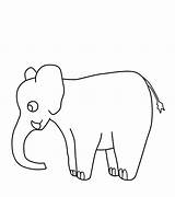 Elephant Coloring Pages Cartoon Kids Elephants Drawing Printable Step Baby Getdrawings Bestcoloringpagesforkids sketch template