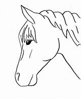 Trace Easy Drawing Horses Horse Drawings Outlines Pages Coloring Animals Head Outline Template Printable Patterns Pferd Pferde Vorlage Zum Zeichnen sketch template