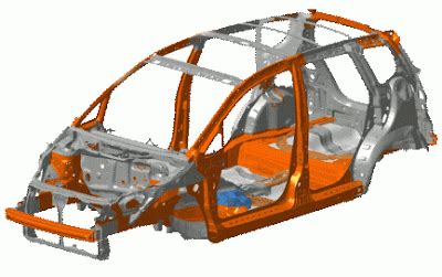 honda fit body structure boron extrication