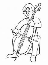 Violonchelo Cello Pintar Instrumentos Imgmax Vara Educar sketch template