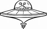 Flying Saucer Coloring Colouring Pages Alien Drawing Clipart Car Getcolorings Printable Color Craft Clipartmag Ovni sketch template