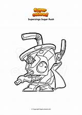 Rush Superzings Disegno Coloriage Colorare Supercolored Raboot Pages Ausmalbild sketch template