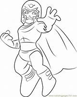 Magneto Coloring Pages Squad Hero Super Show Getcolorings Coloringpages101 Color sketch template