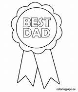 Coloring Dad Fathers Pages Father Rosette Number Template Printable Birthday Colouring Trophy Crafts Happy Card Print Coloringpage Cards Eu Rossettes sketch template