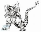 Godzilla Spacegodzilla Storenvy sketch template