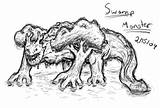 Swamp Monster Color Deviantart Stats Downloads sketch template