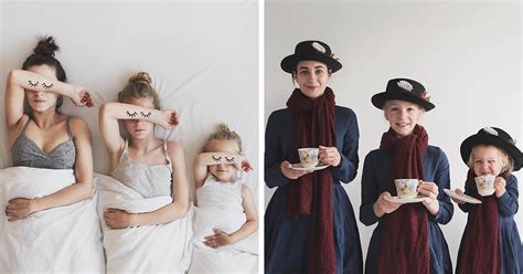 Mother Of Two Takes Adorable Photos Of Herself And Her Daughters In